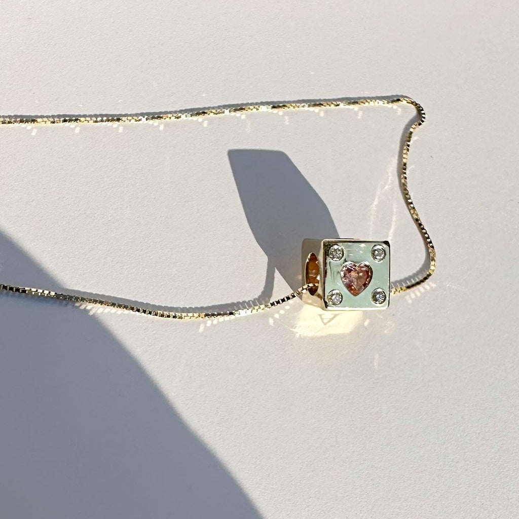 Gold Dice Necklace - atua-studio