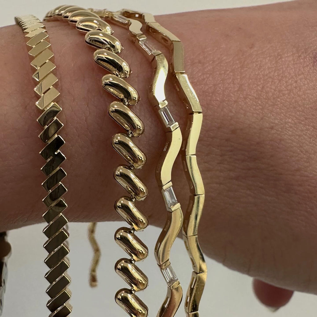 Gold ZigZag Bracelet - atua-studio