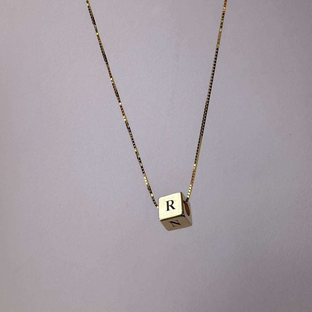 Gold Dice Necklace - atua-studio