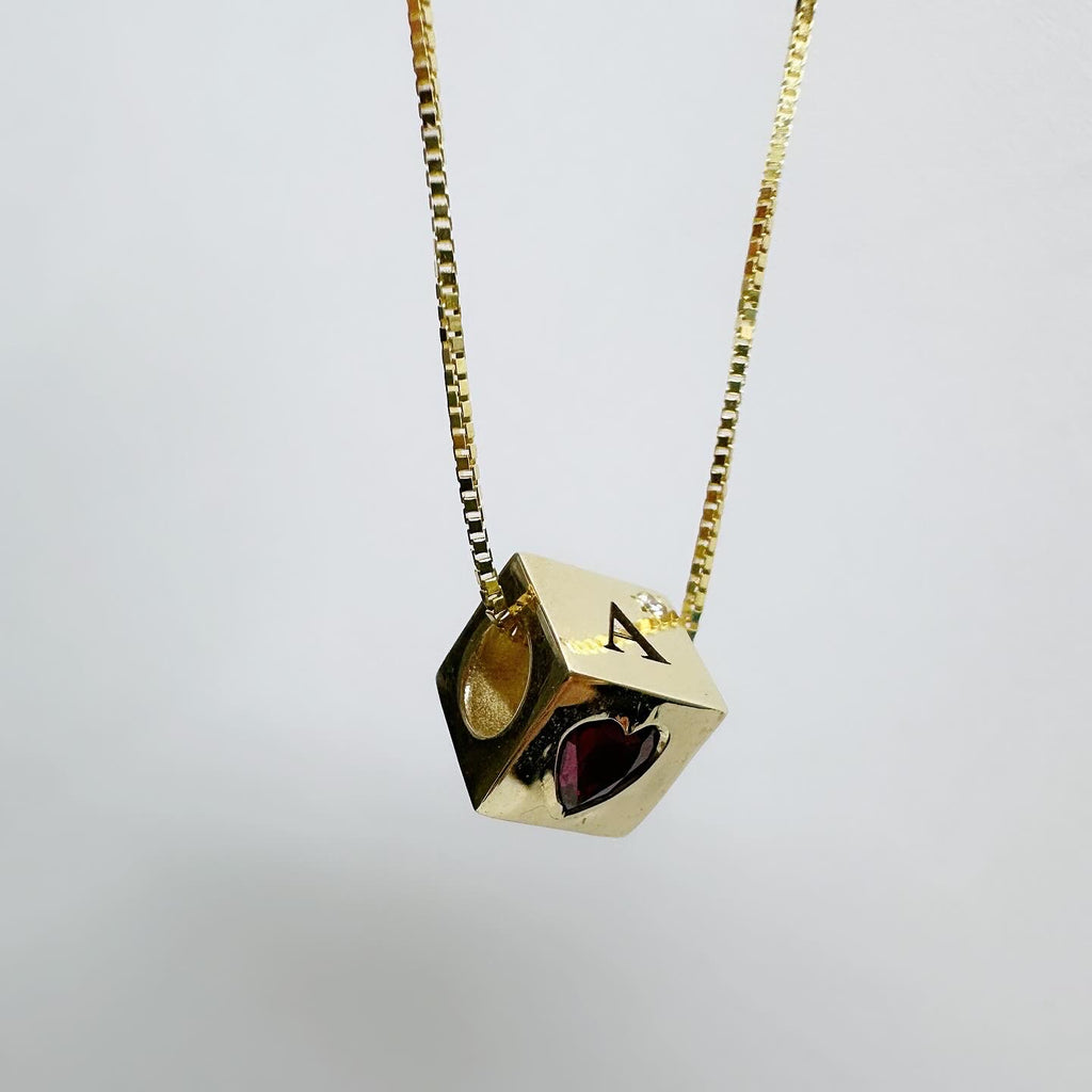 Gold Dice Necklace - atua-studio