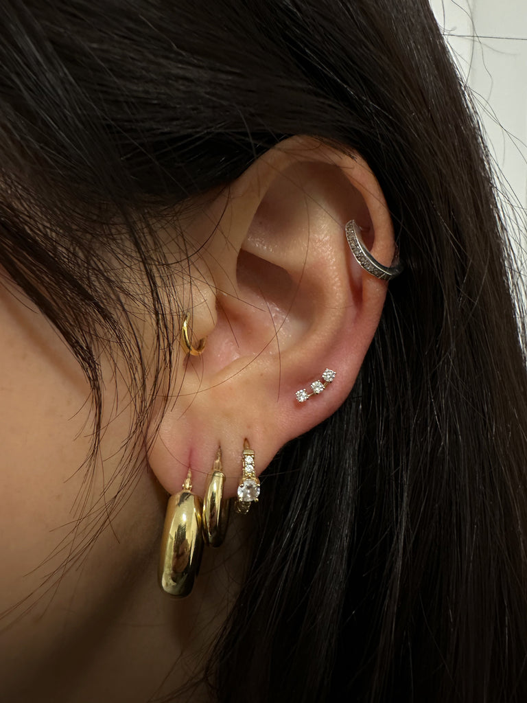Piercing Trio Gold Earring - atua-studio
