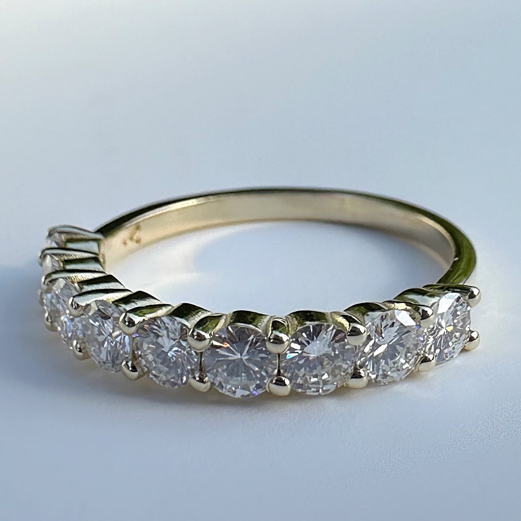 Gold Half Eternity Ring - atua-studio