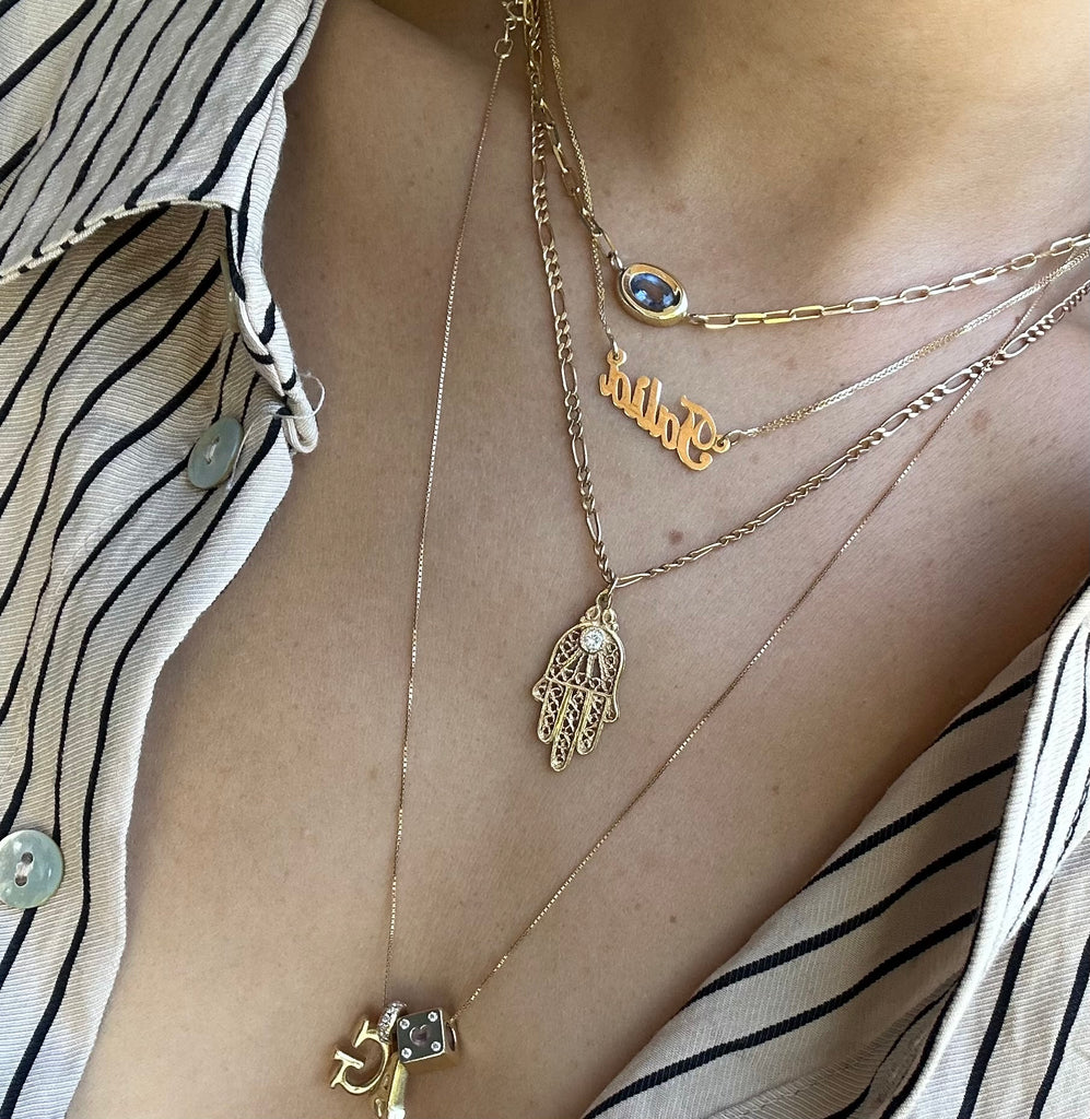 Gold Name Necklace - atua-studio