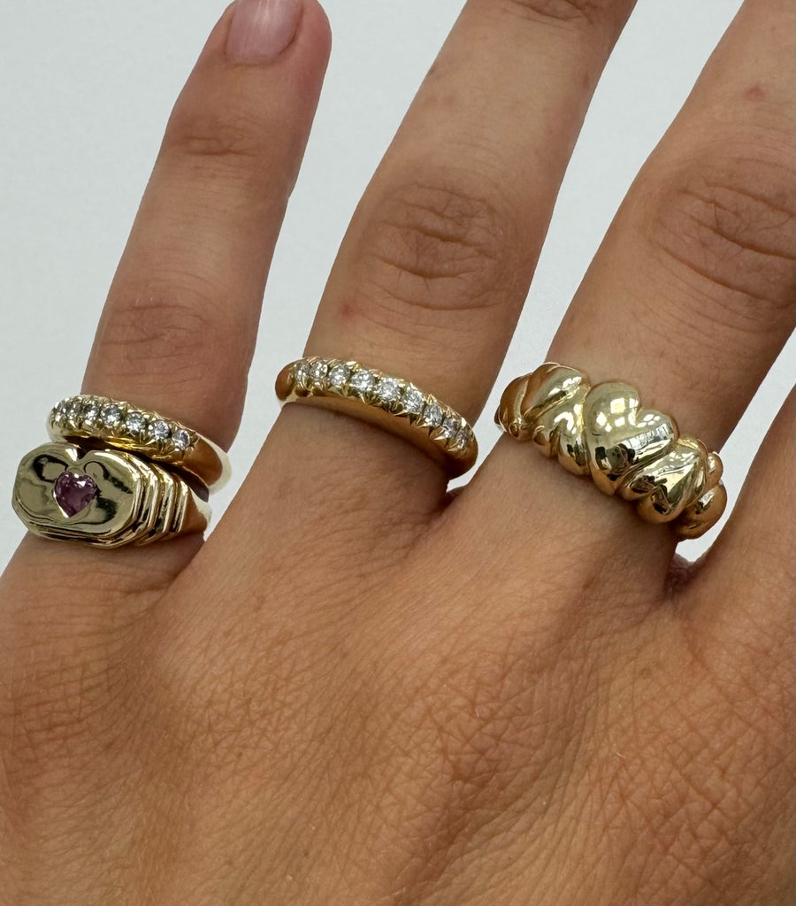Gold Heart Ring - atua-studio