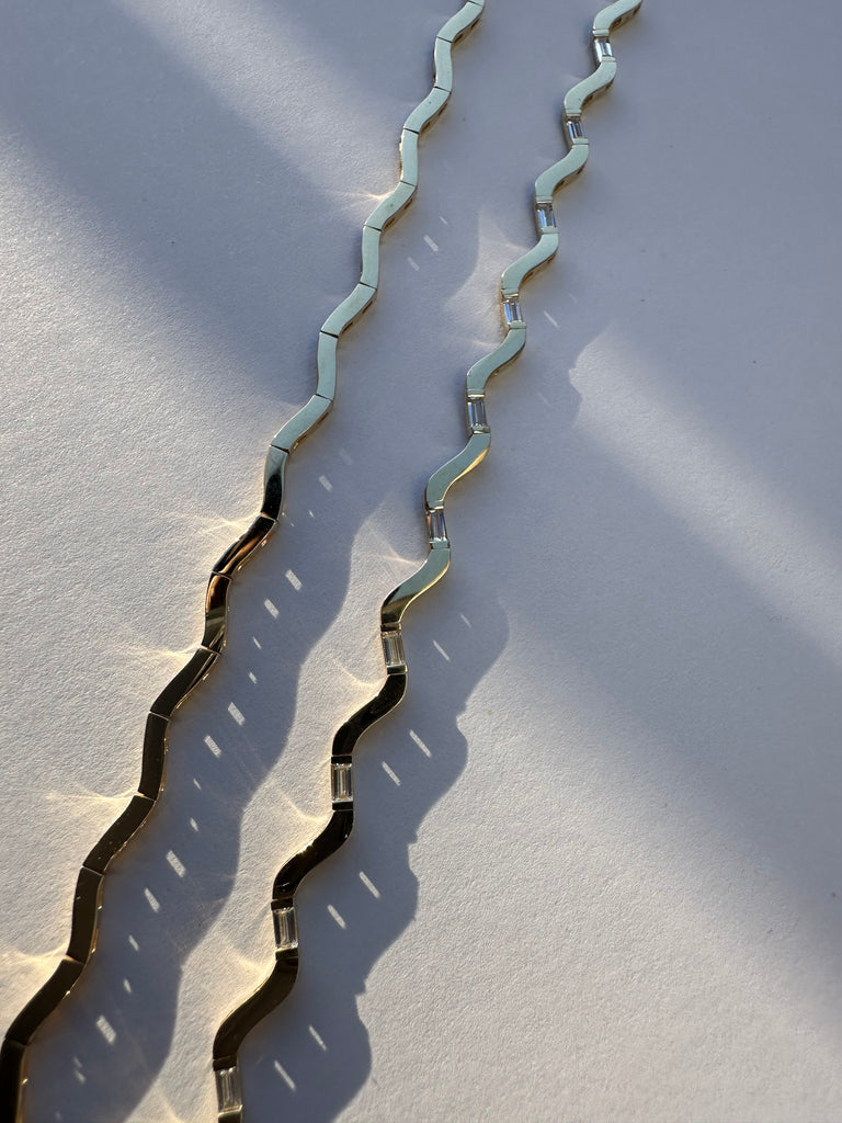Gold Wave Bracelet - atua-studio