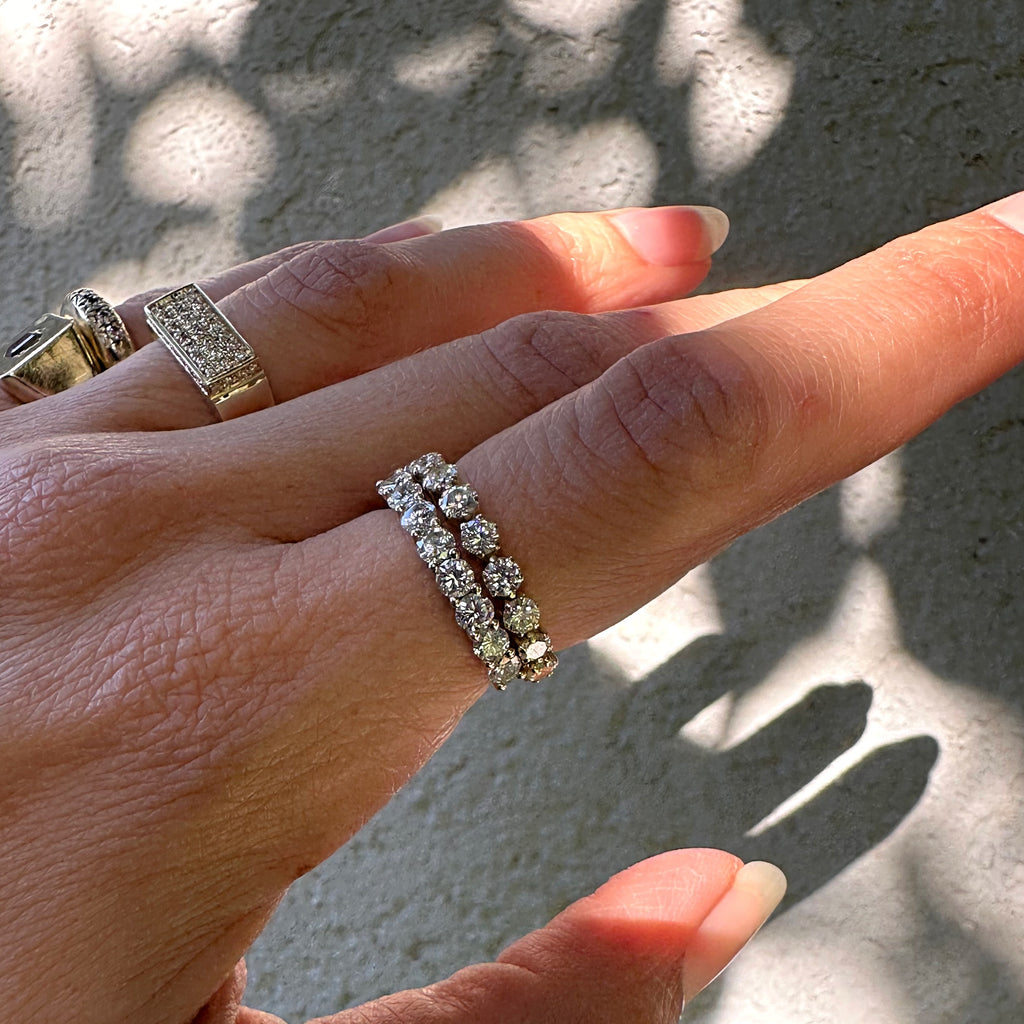 Gold Half Eternity Ring - atua-studio