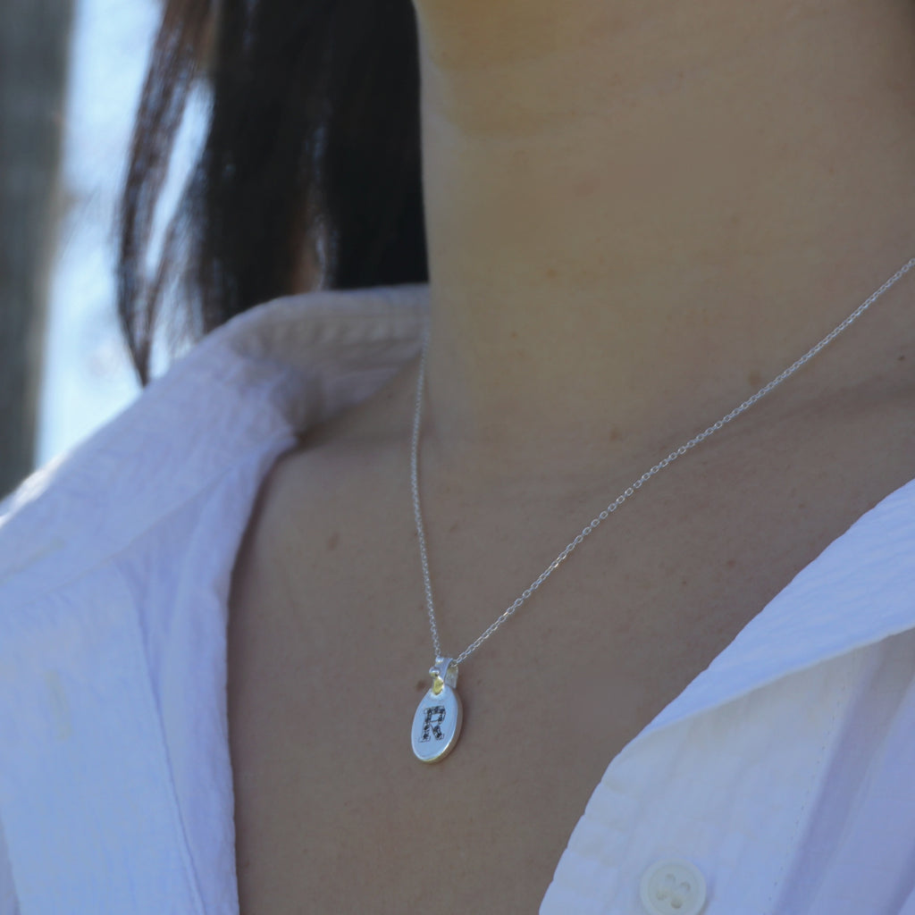 Gold Tag necklace - atua-studio