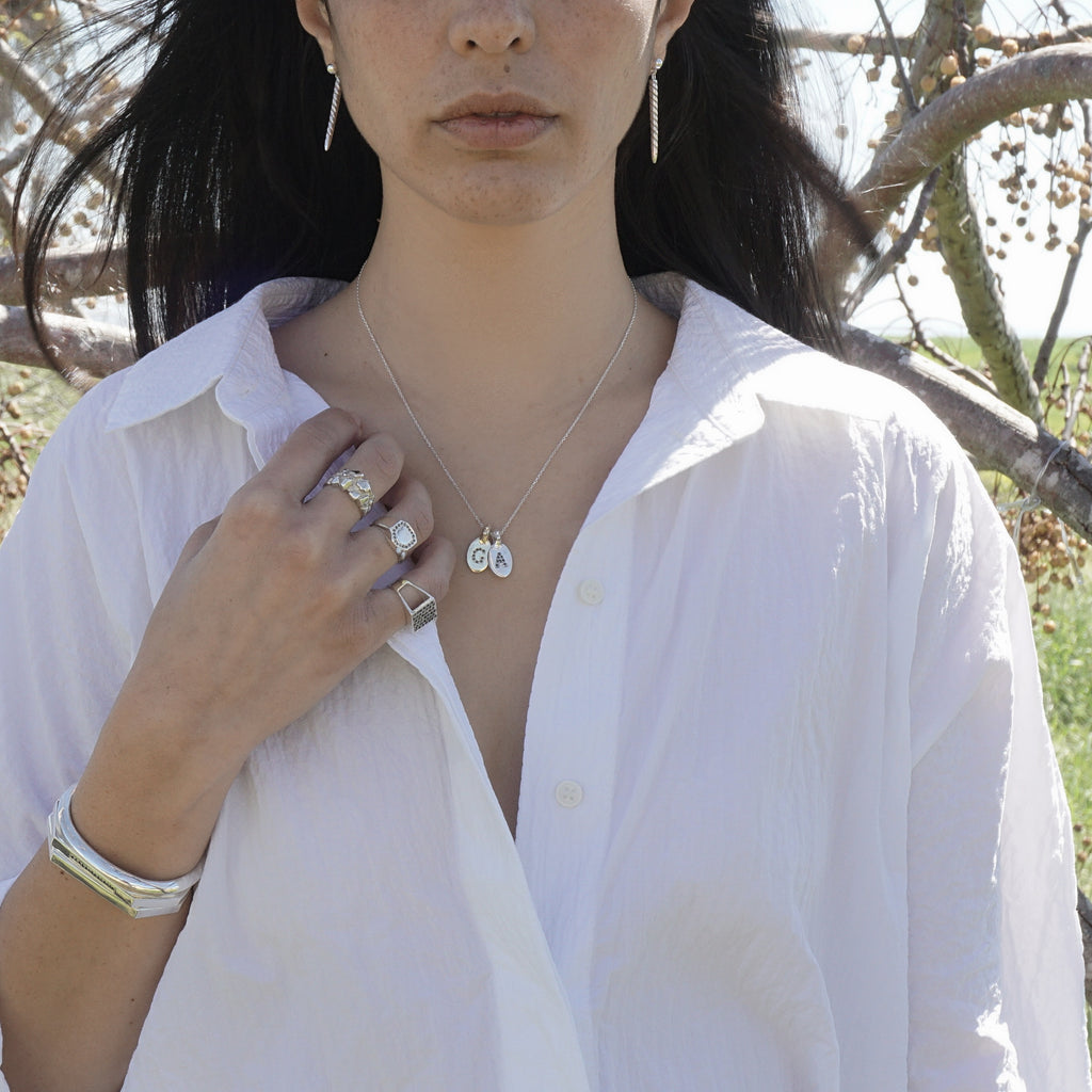 Gold Tag necklace - atua-studio