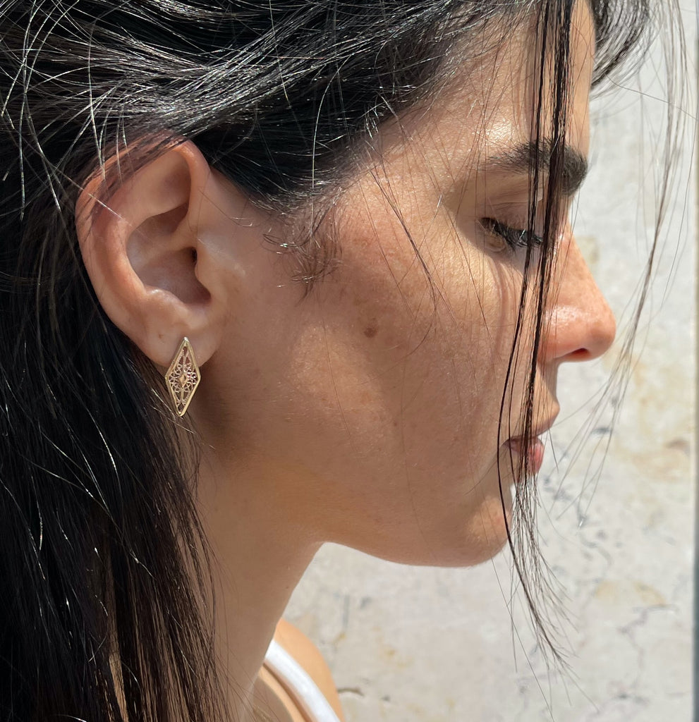 Gold Rene Earrings - atua-studio