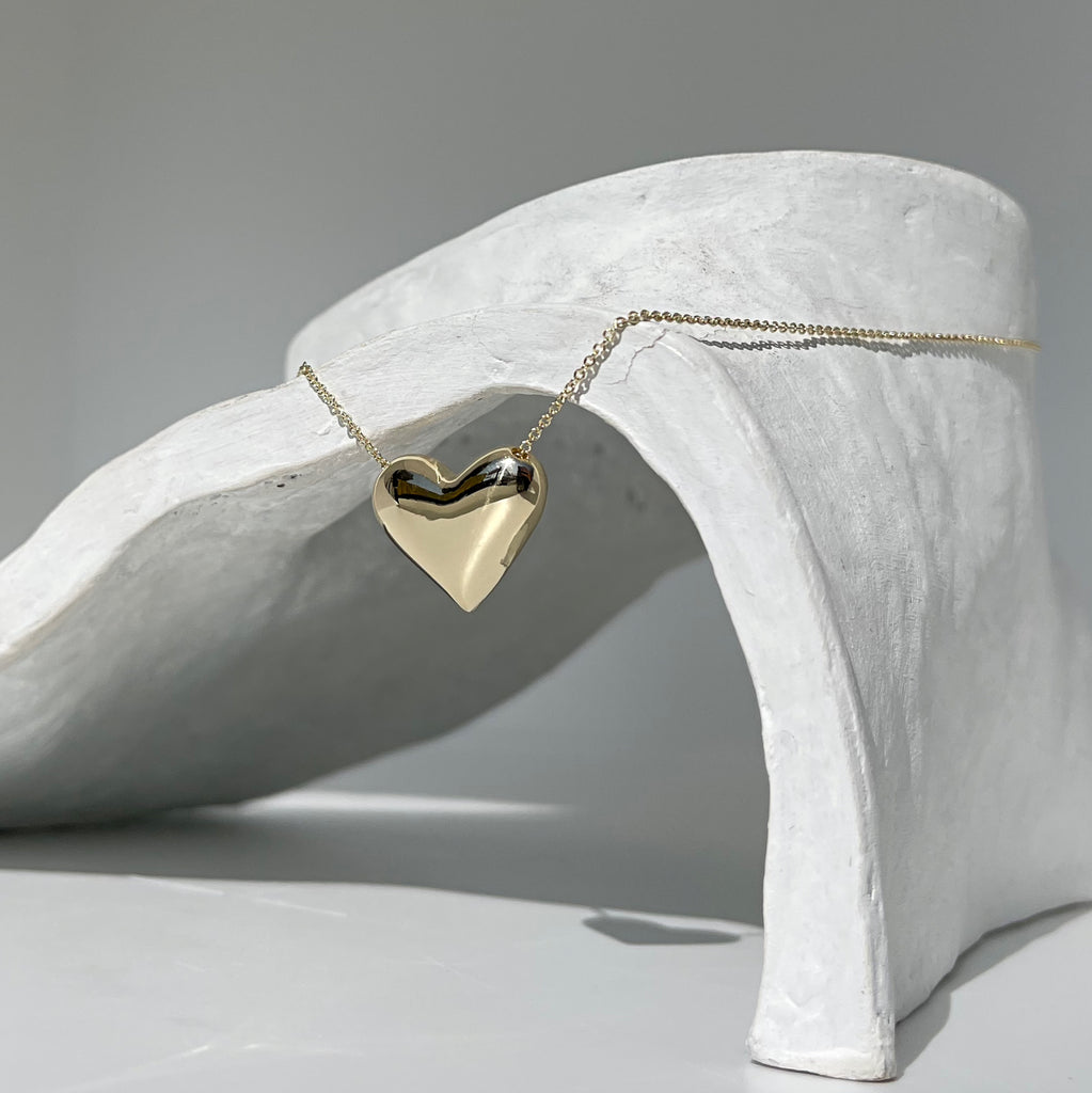 Gold Heart Necklace - atua-studio