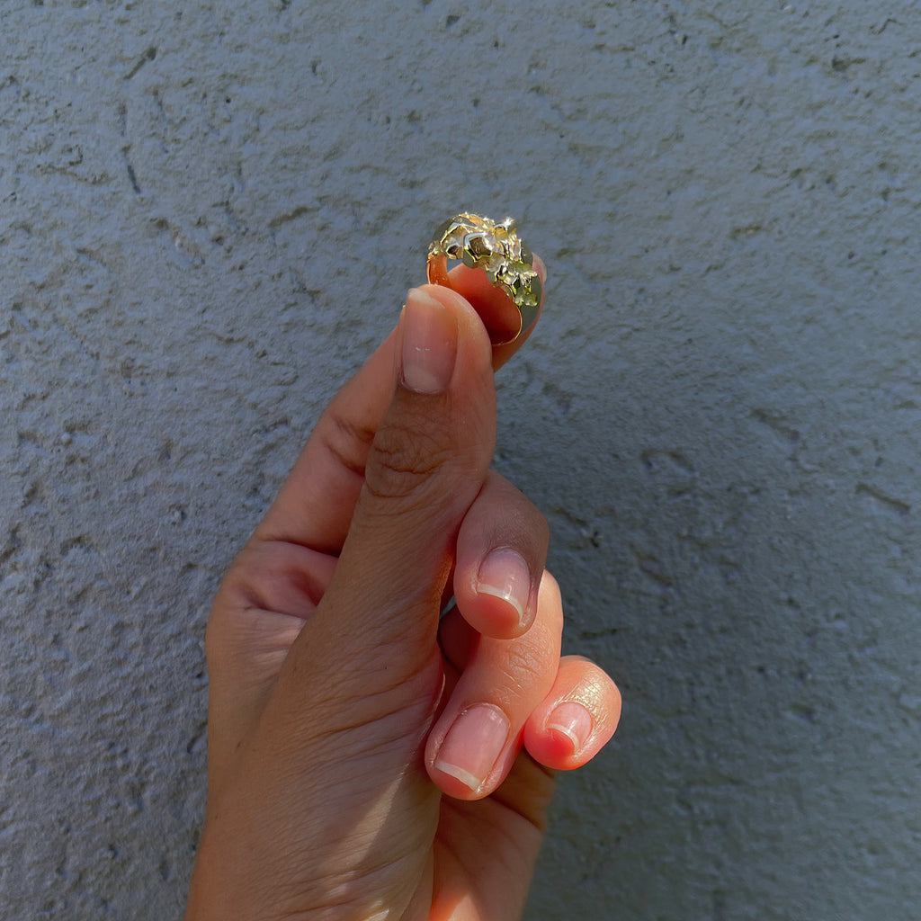 Gold Rock Ring - atua-studio