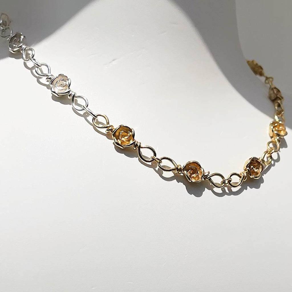 Gold Rose Choker - atua-studio