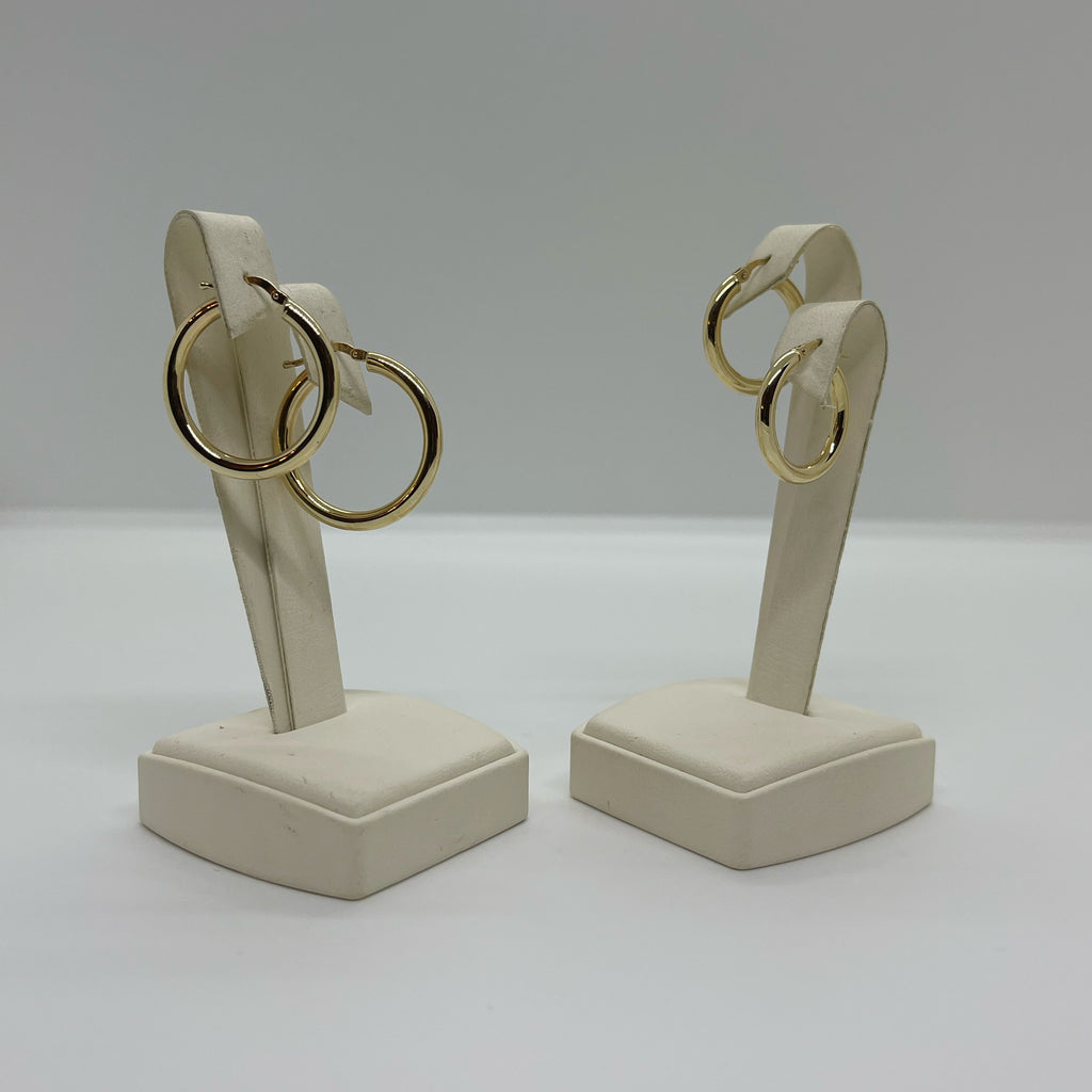 Gold M Hoops - atua-studio
