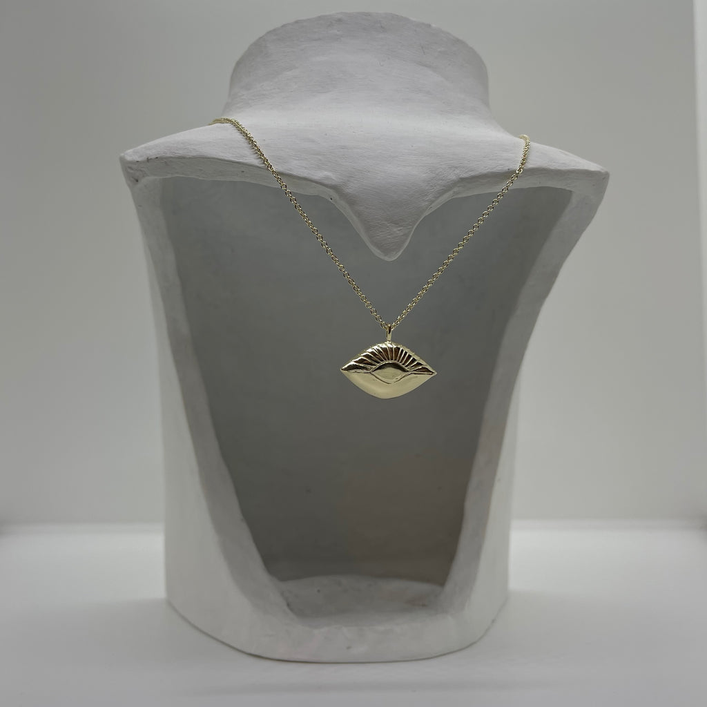 Gold Evil Eye Necklace - atua-studio