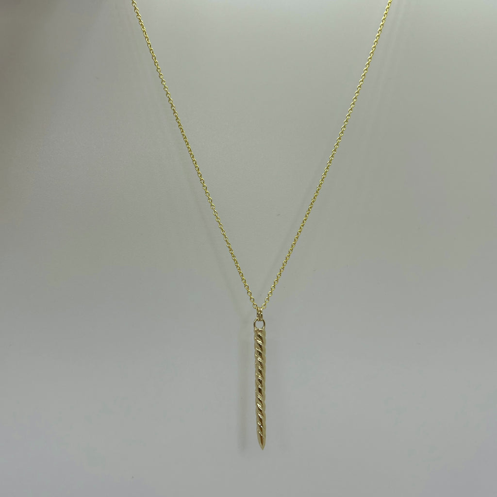 Gold Drill Necklace - atua-studio