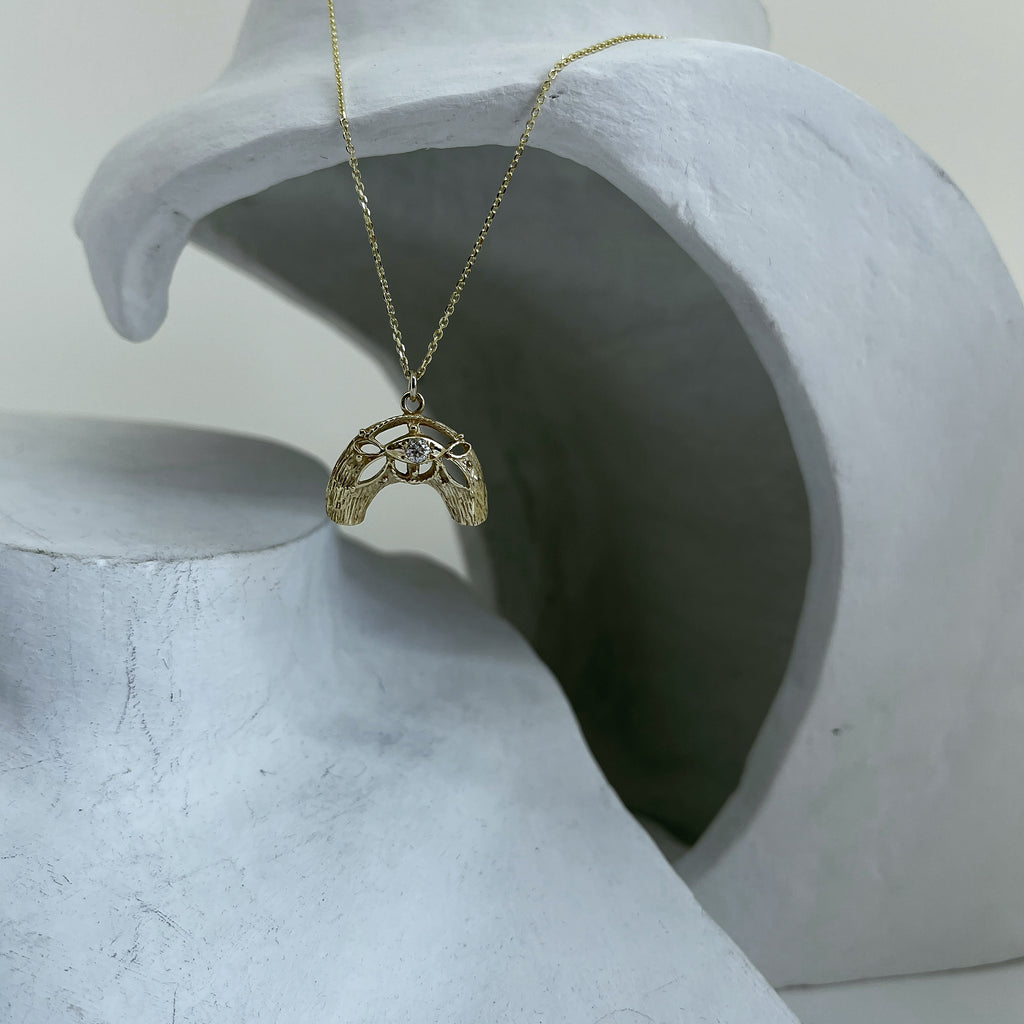 Gold Fleur Necklace - atua-studio