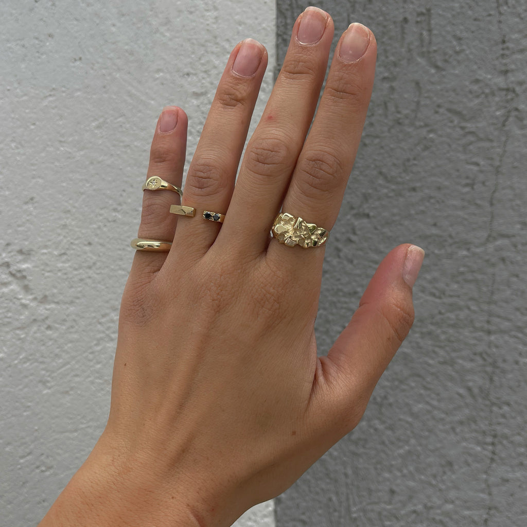 Gold Rock Ring - atua-studio
