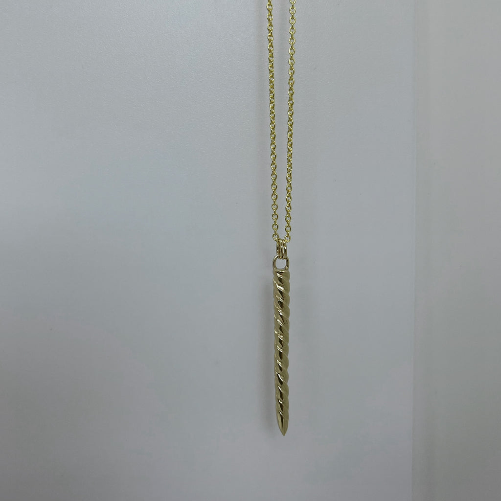 Gold Drill Necklace - atua-studio