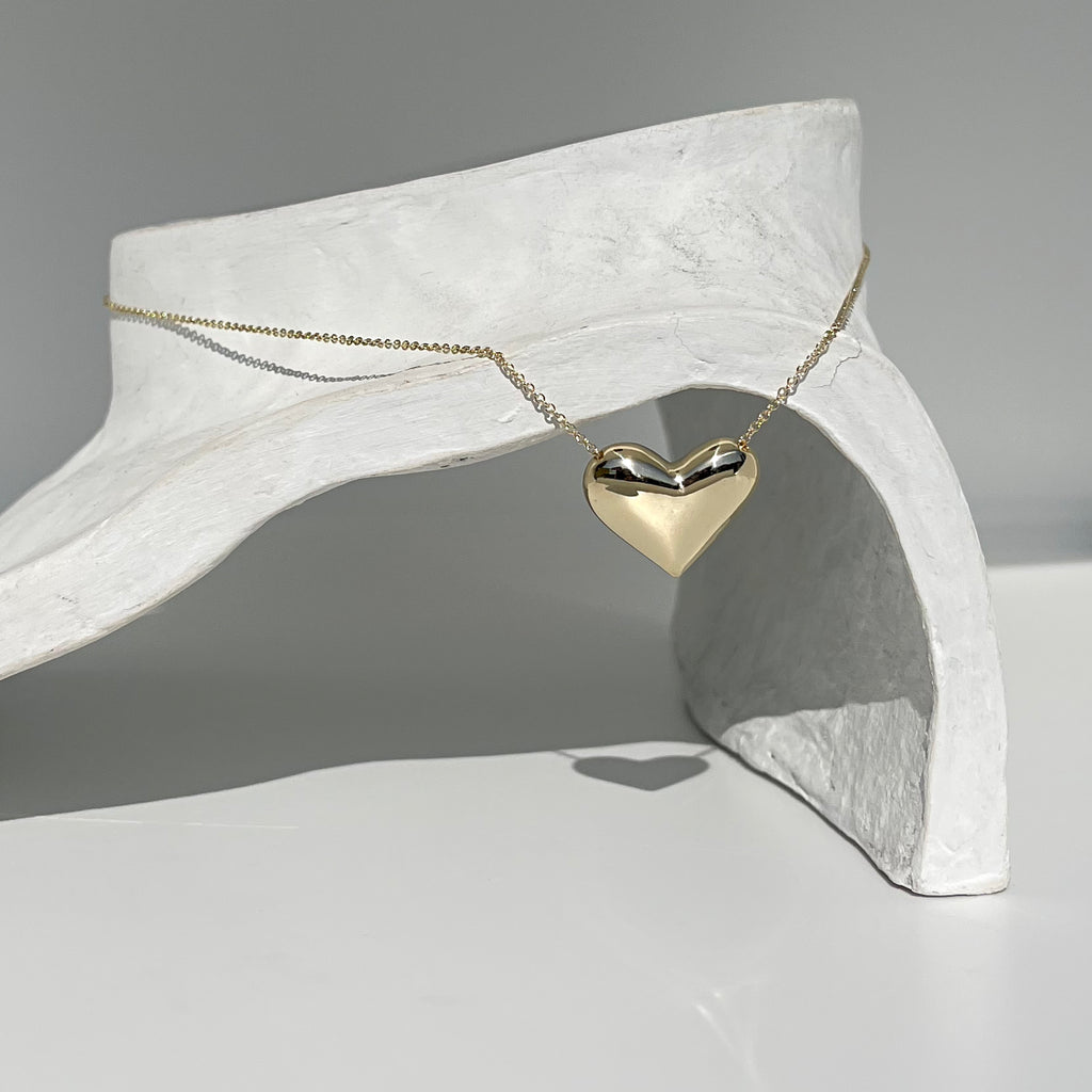 Gold Heart Necklace - atua-studio